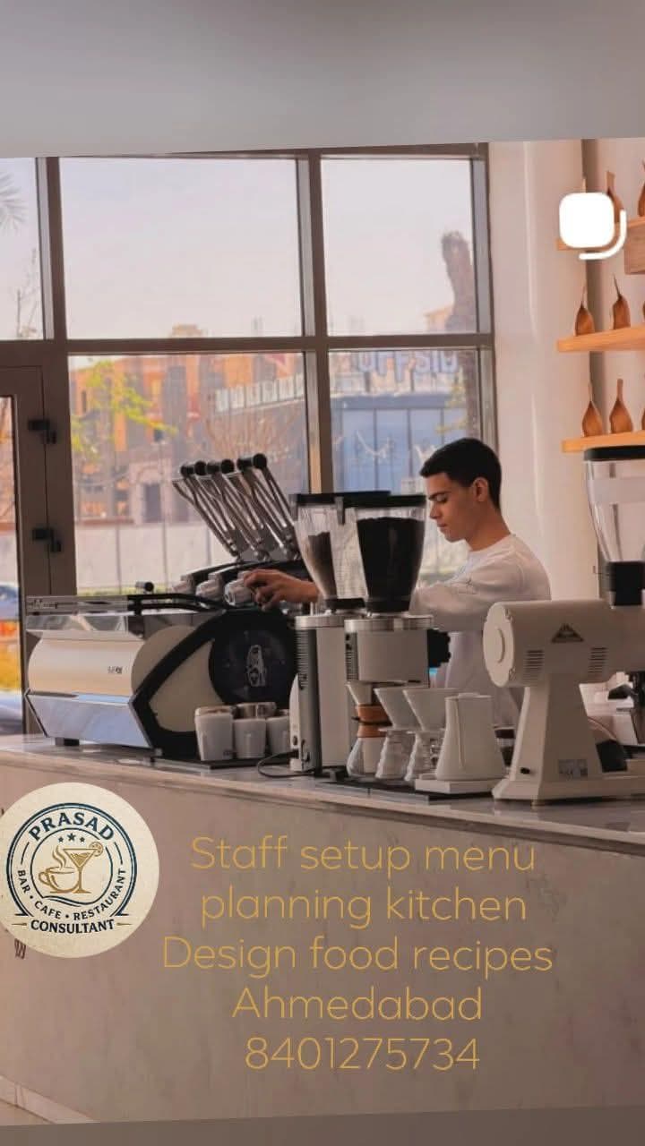 Staff setup and menu planning promotional artwork